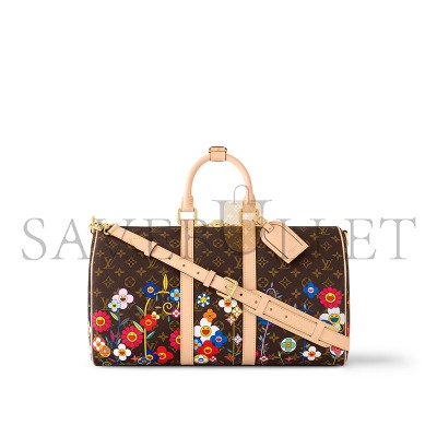 LOUIS VUITTON MURAKAMI LV X TM KEEPALL BANDOULIÈRE 45 M14182 (45*27*20cm) 